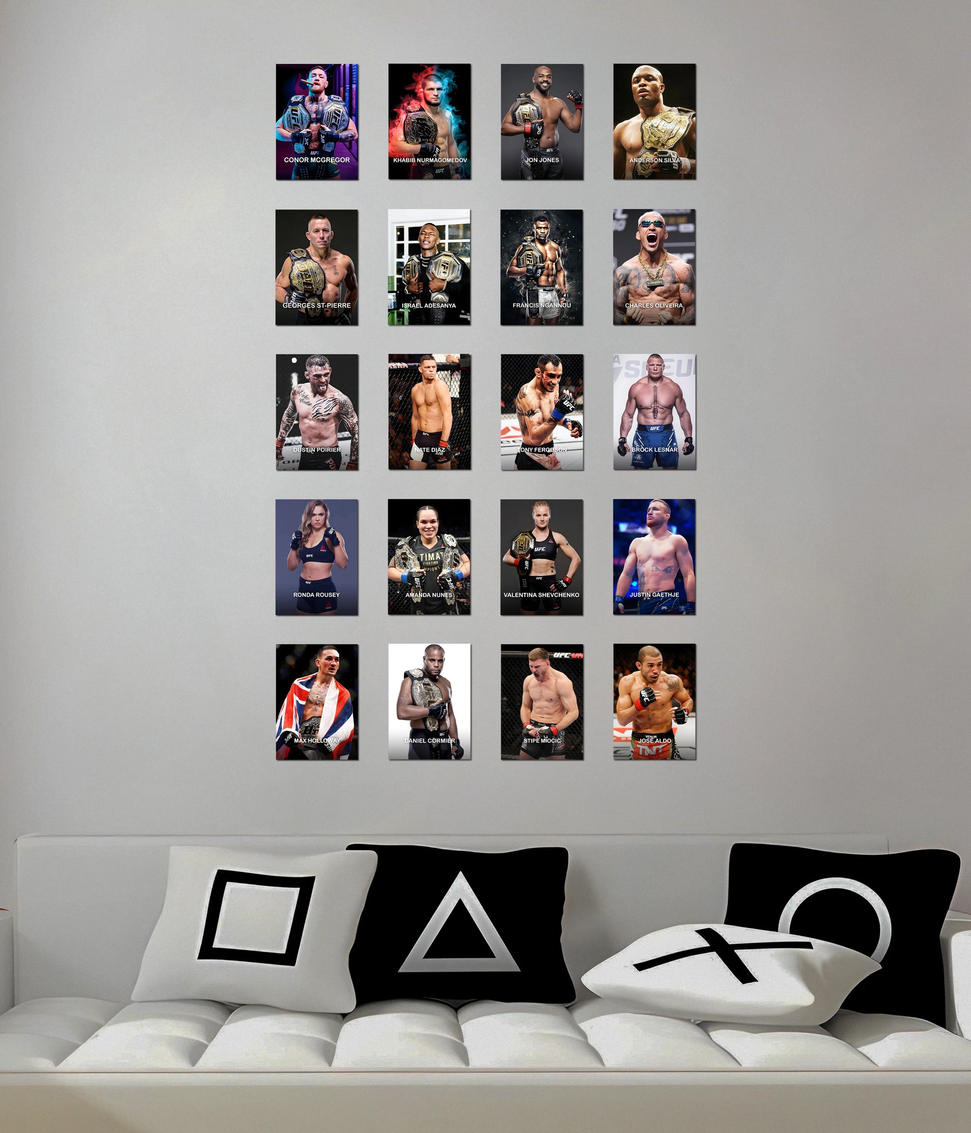 20 UFC Fighters Poster Set - Everanta