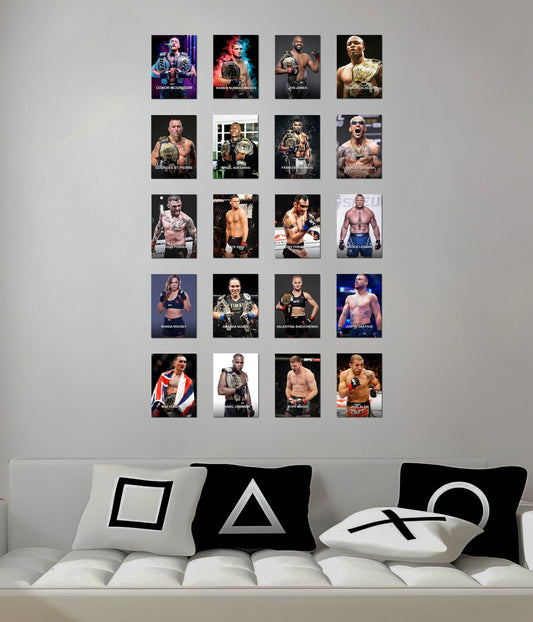 20 UFC Fighters Poster Set - Everanta