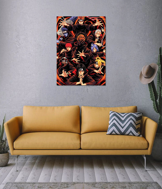 Akatsuki Reign – Naruto Villains Anime Poster on Wall - Everanta
