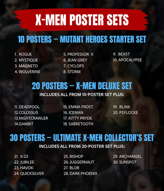 All Mutants included in X-Men Poster Set - Everanta