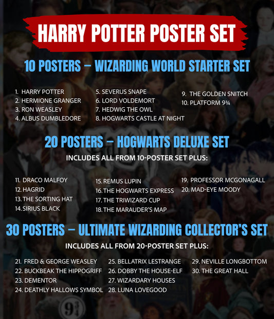 All Posters including in Harry Potter Poster Set - Everanta
