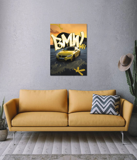BMW M4 – Luxury Car Wall Poster - Everanta