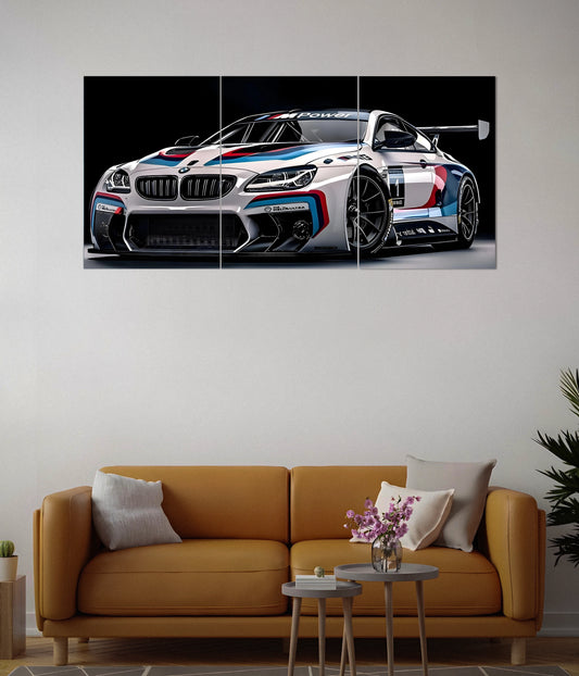 BMW Race Car Split Poster Set Second Image - Everanta