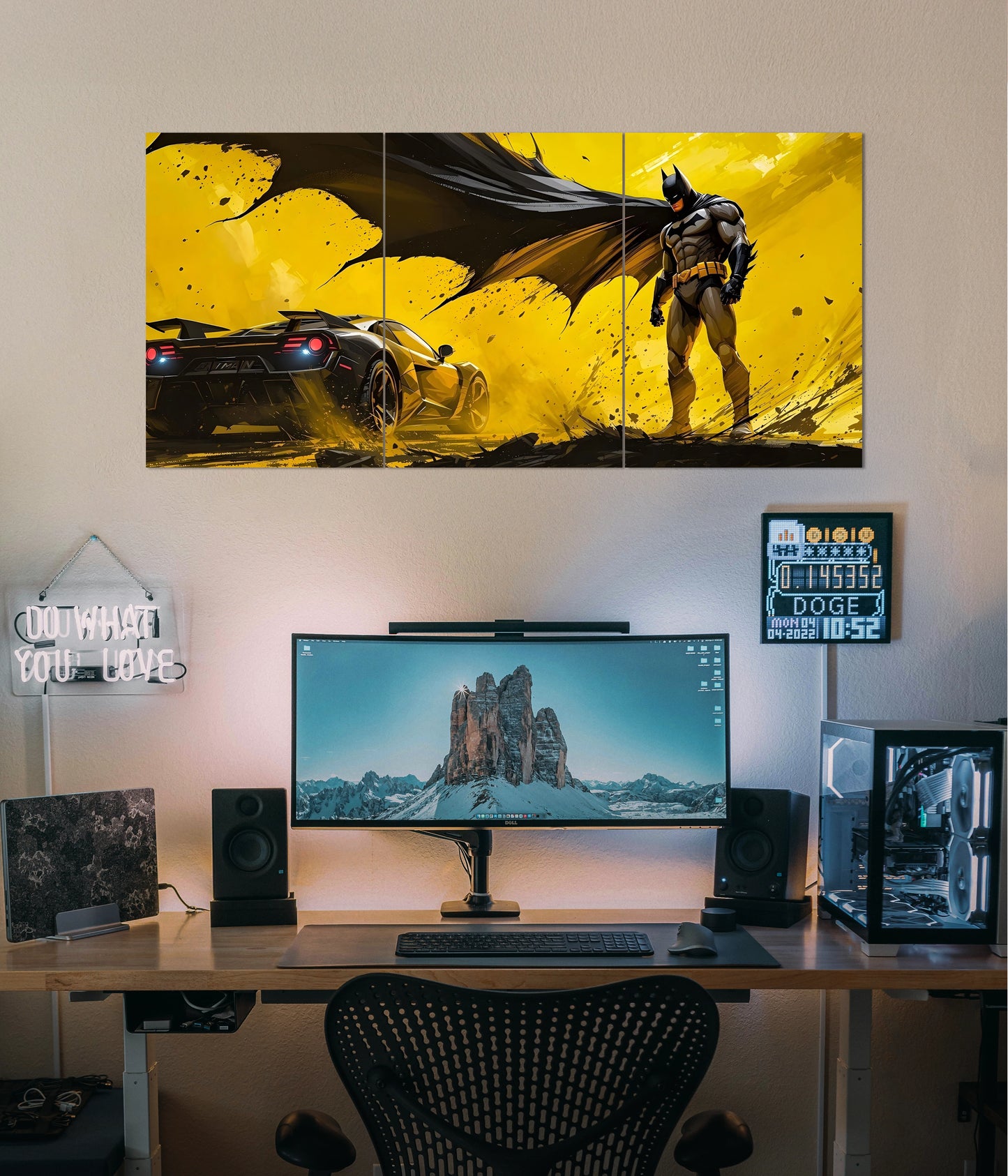 Batman Vengeance Ride – Superhero Split Poster - Everanta