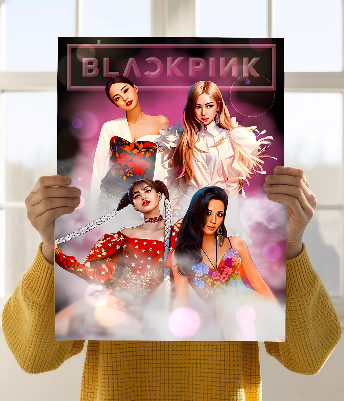 Bold & Beautiful - Blackpink Wall Poster Holding Image - Everanta