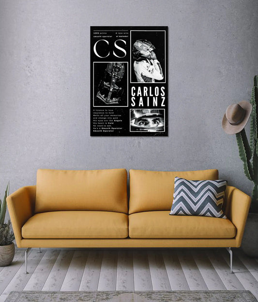 Carlos Sainz – Smooth Operator F1 Racing Poster on Wall - Everanta