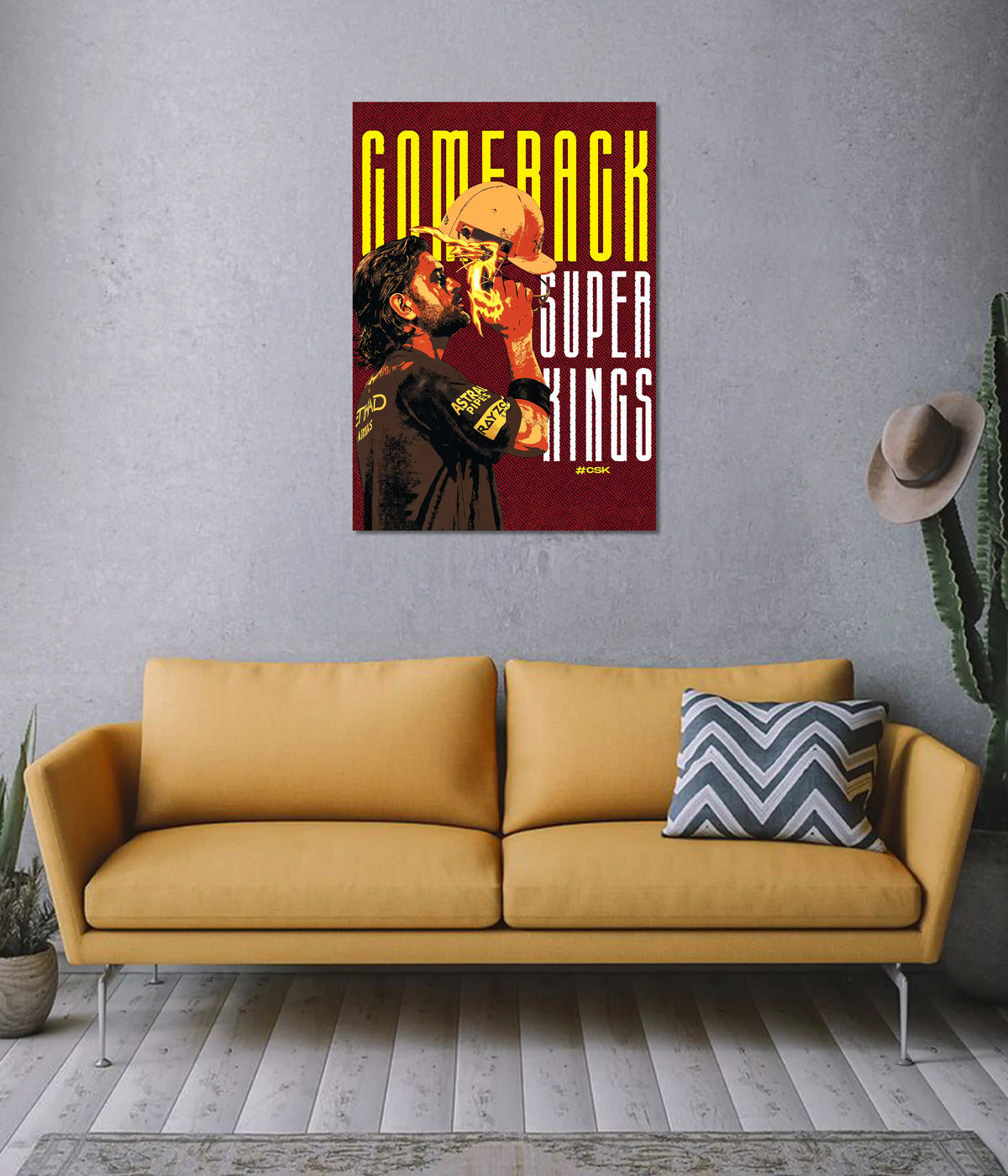 Comeback Super Kings Wall Poster on Wall - Everanta