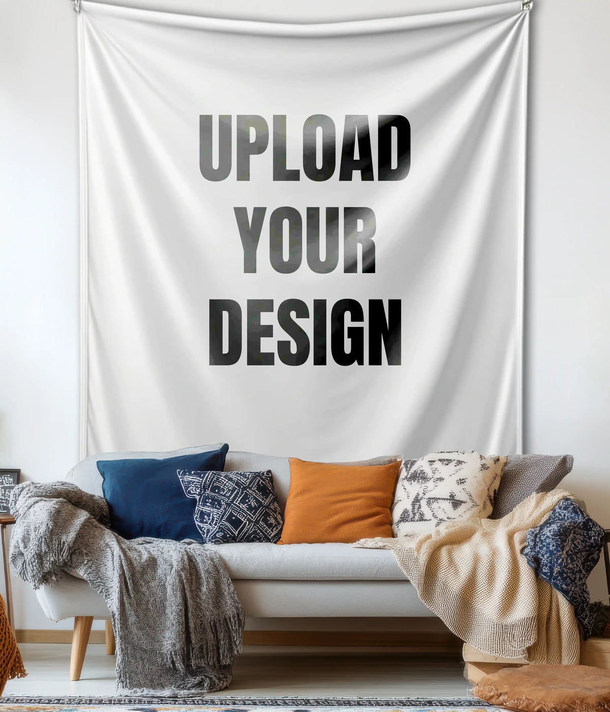 Create Your Own Custom Wall Tapestry in Living Room - Everanta
