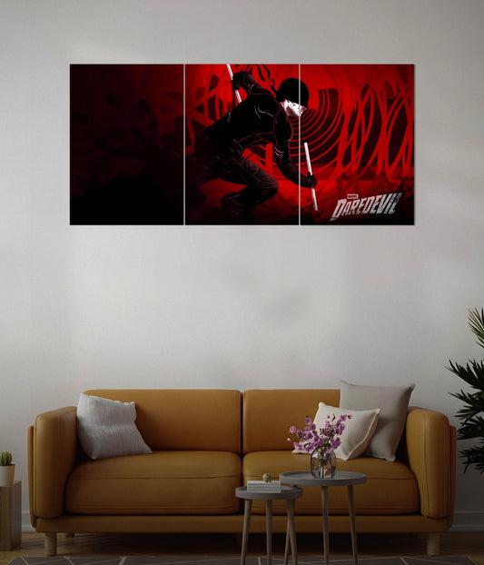 Daredevil – The Man Without Fear Split Poster in Living Room - Everanta