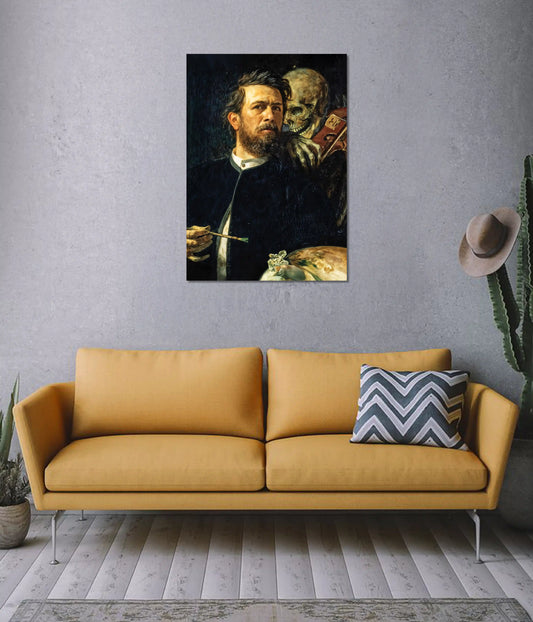 Dark Artist & Skeleton Aesthetic Poster on Wall - Everanta