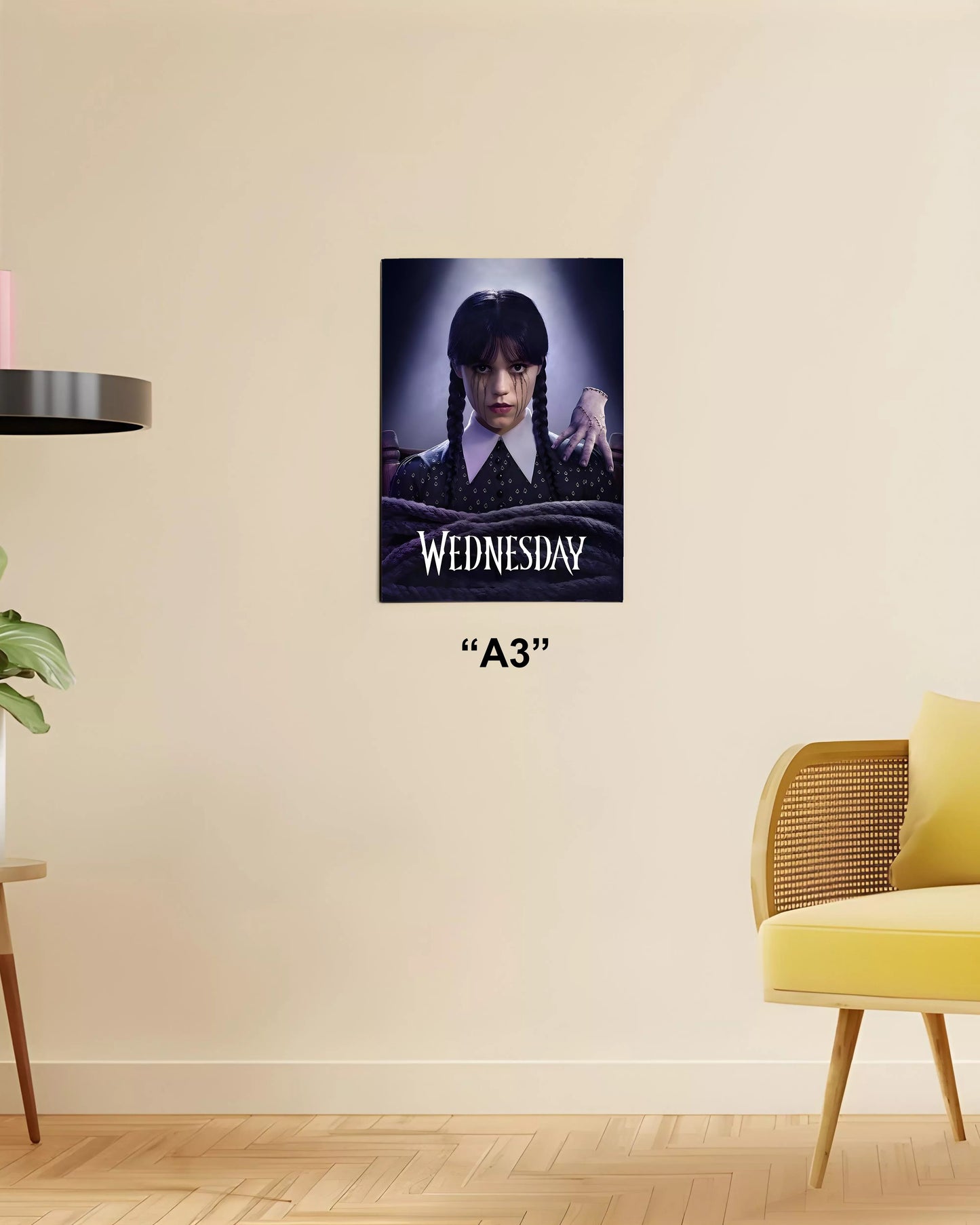 Dark Vibes – Wednesday Wall Poster A3 Size - Everanta
