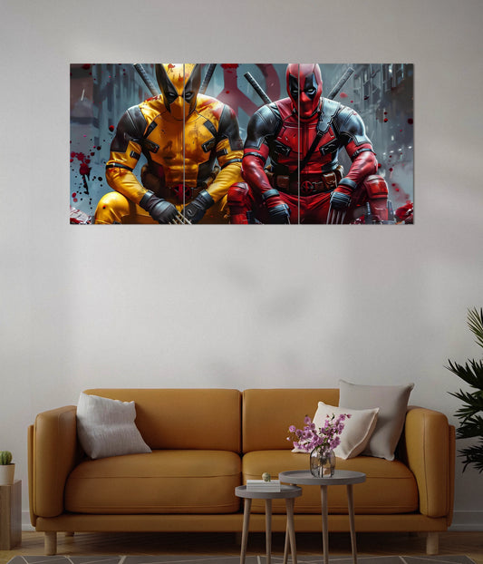 Deadly Duo – Deadpool & Wolverine Split Poster Set Second Image - Everanta