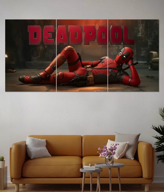 Deadpool Split Wall Poster – Funny & Bold Superhero Decor - Everanta