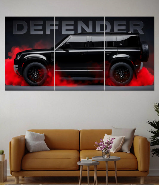 Defender Black Edition Split Poster - Everanta