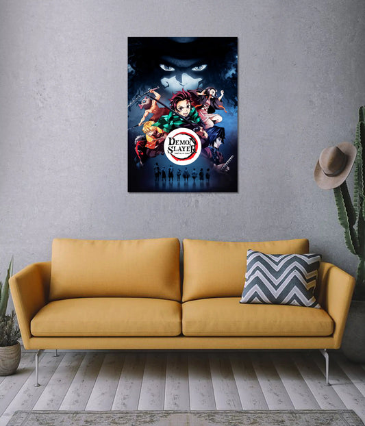 Demon Slayer Heroes Anime Wall Poster on Wall - Everanta