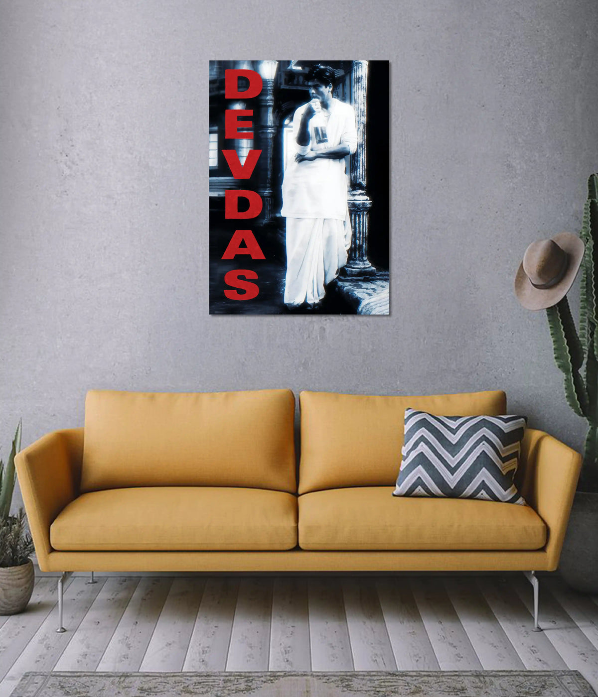Devdas – Tragic Romance Cinematic Wall Poster on Wall - Everanta