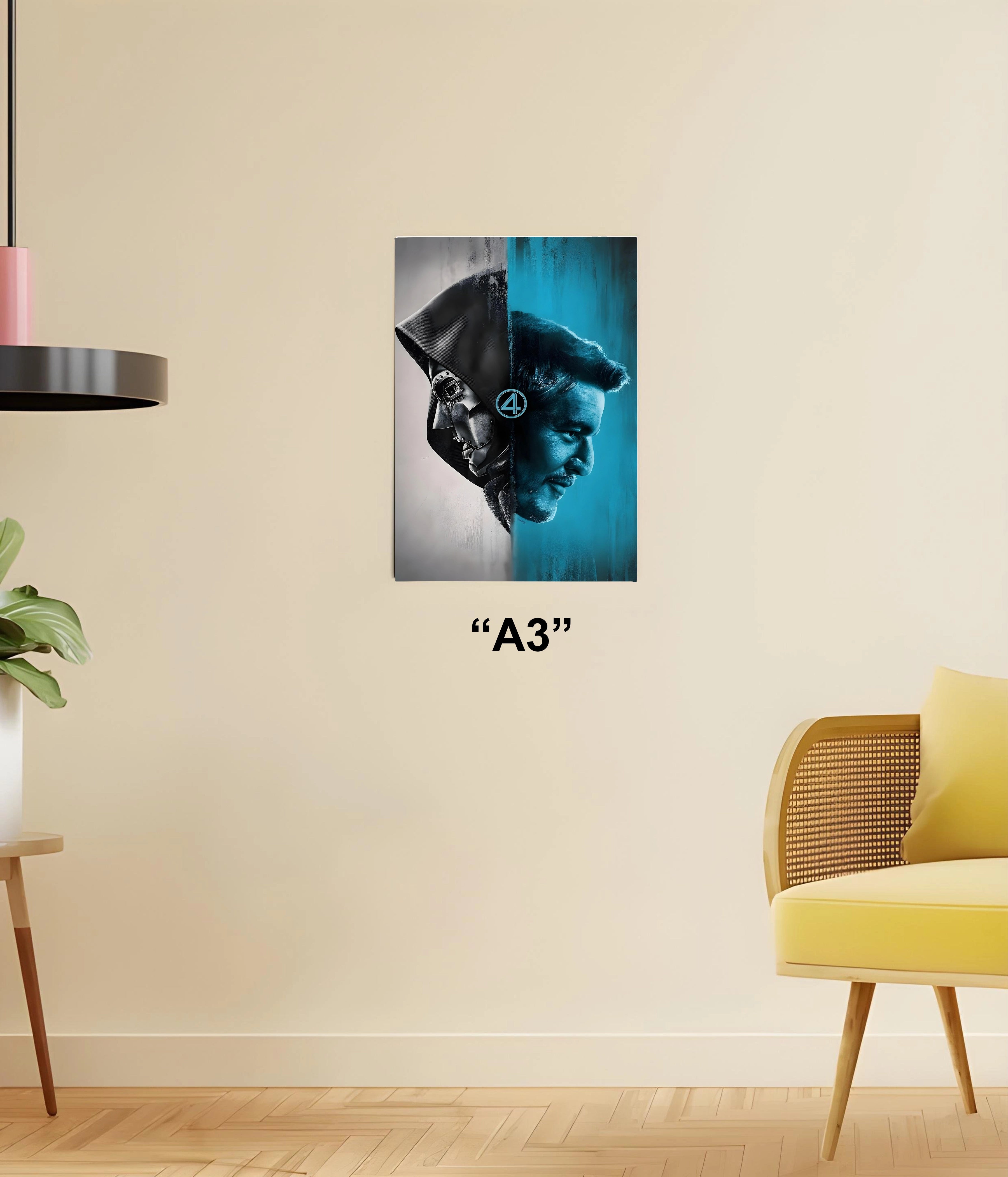 Doctor Doom vs. Richards – Fantastic Four Poster A3 Size - Everanta