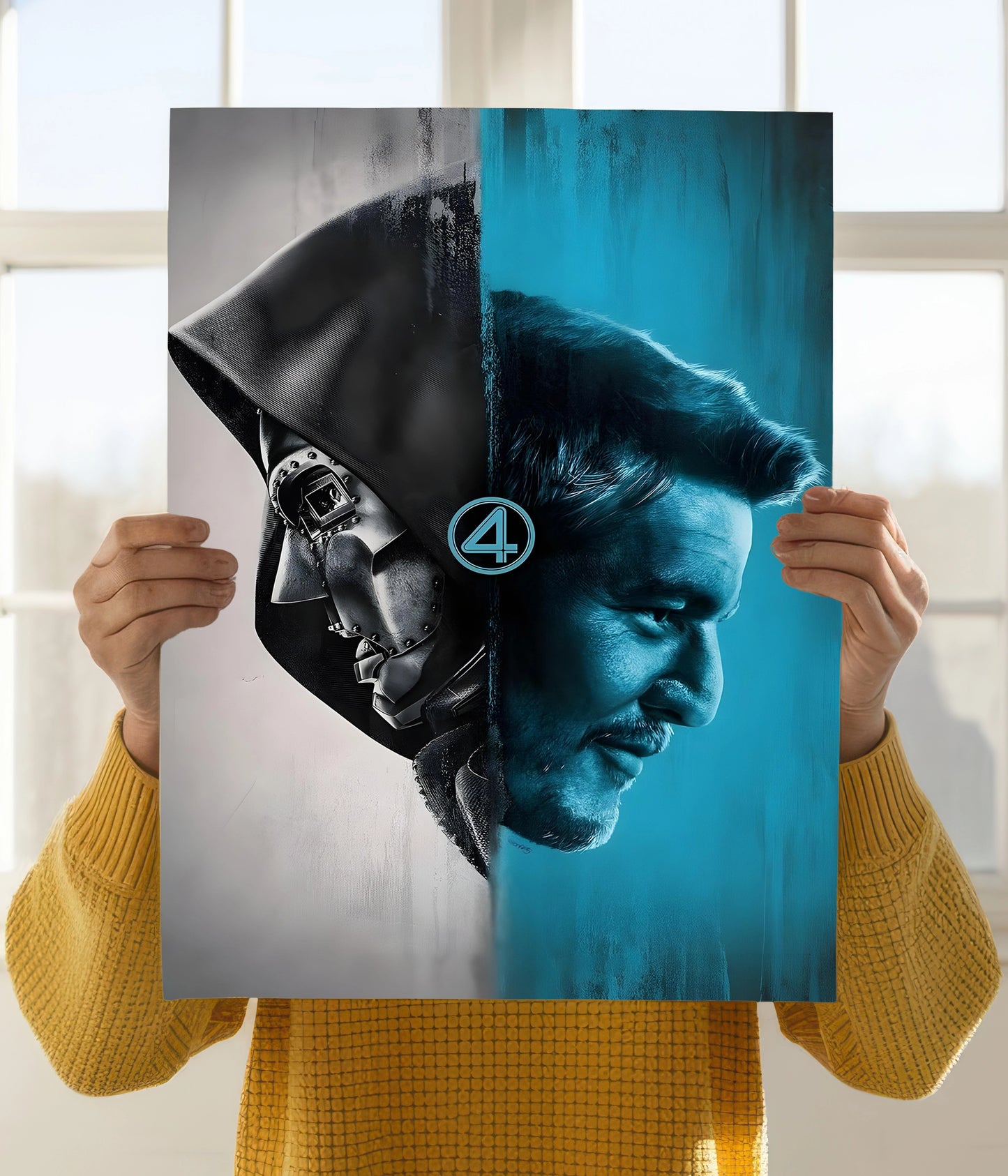 Doctor Doom vs. Richards – Fantastic Four Poster Holding Image - Everanta