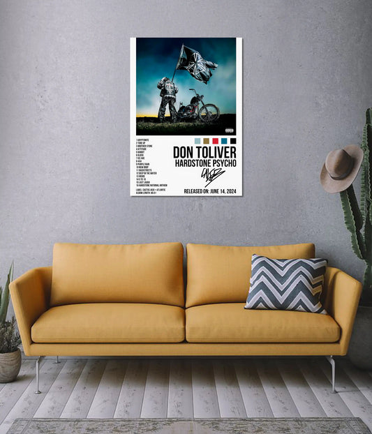 Don Toliver Hardstone Psycho Album Poster on Wall - Everanta