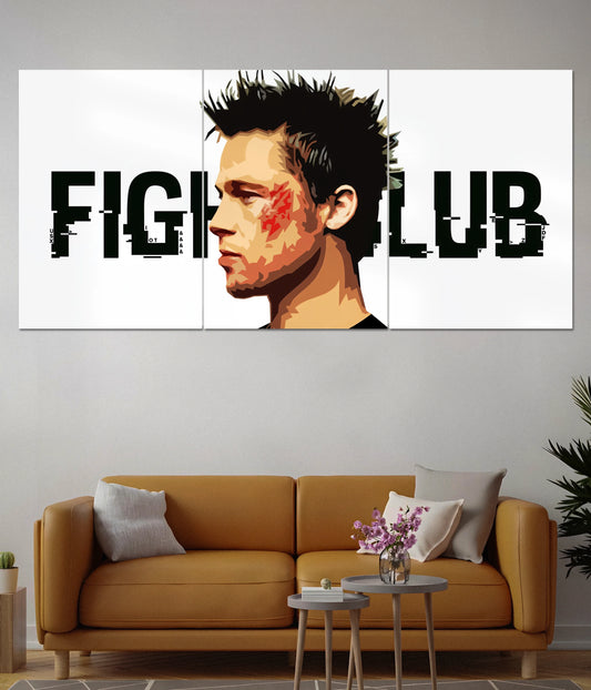 Fight Club Minimal Split Poster – Wall Art for Movie Lovers - Everanta