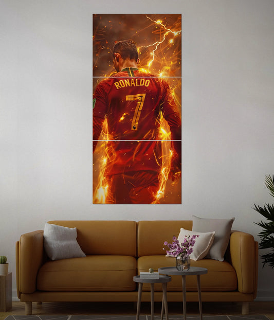 Fire & Glory - Cristiano Ronaldo Split Poster Main Image - Everanta