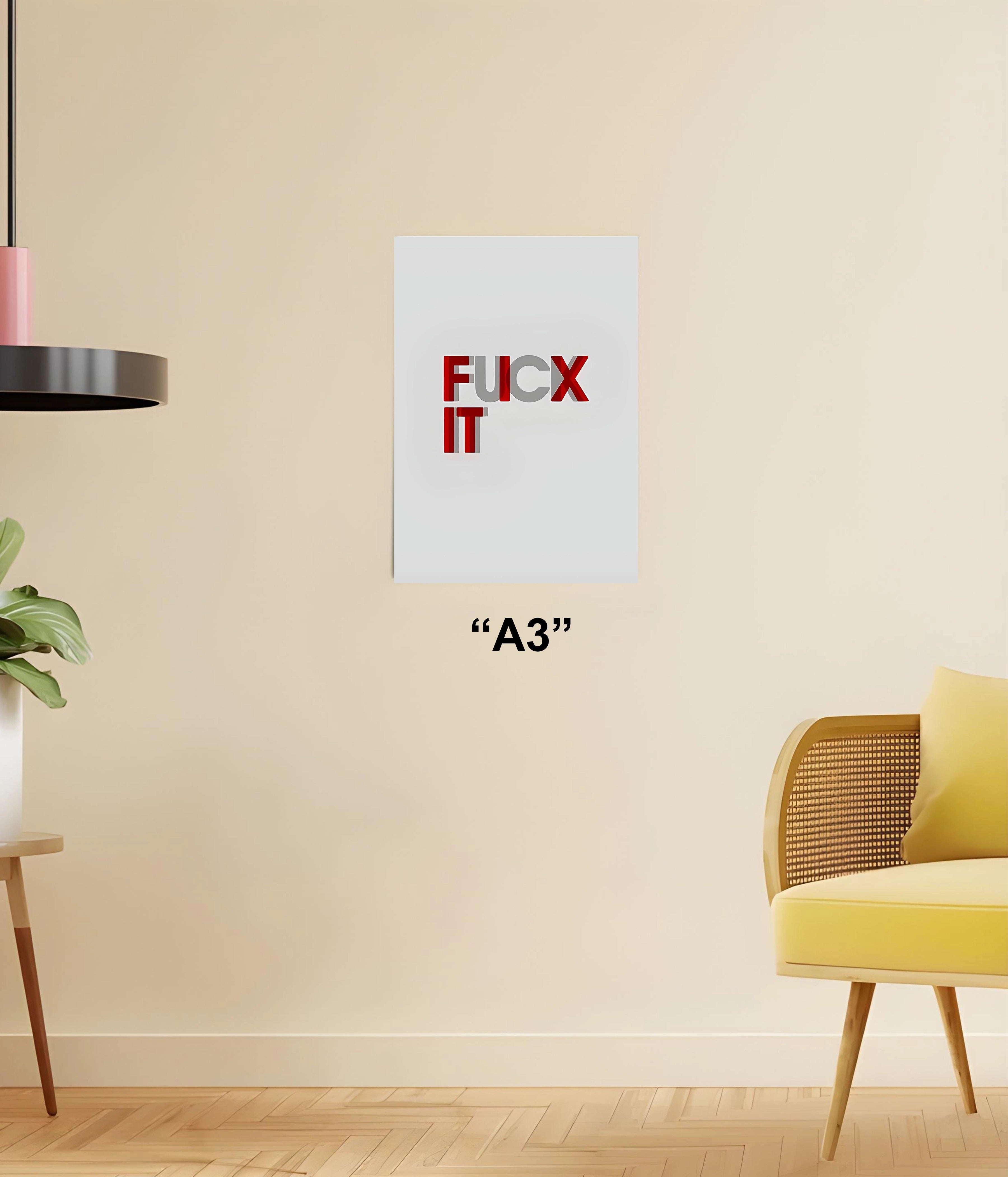 Fix It – Overcome or Let Go Motivational Poster - Everanta