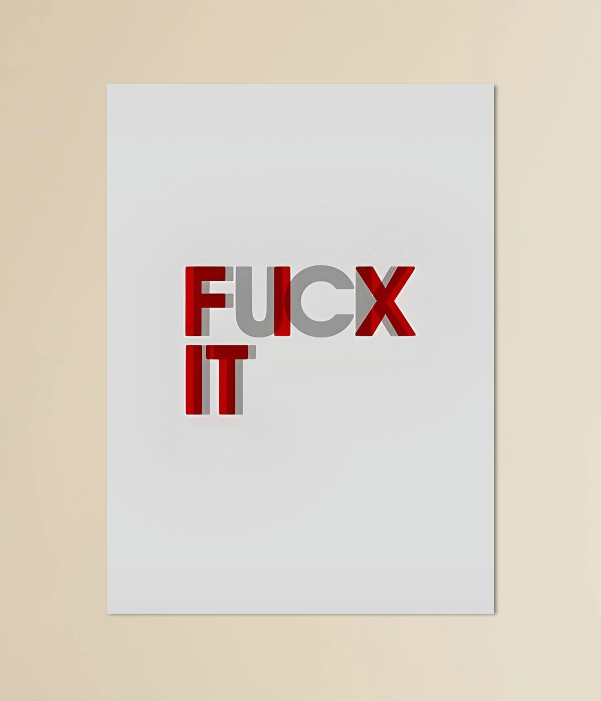 Fix It – Overcome or Let Go Motivational Poster - Everanta