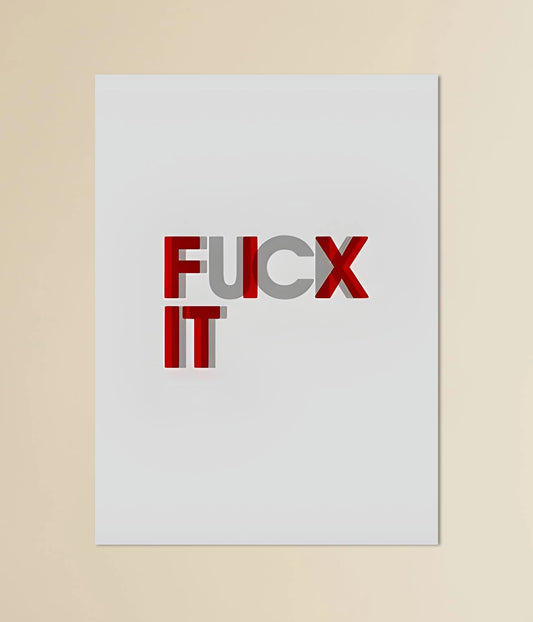 Fix It – Overcome or Let Go Motivational Poster - Everanta