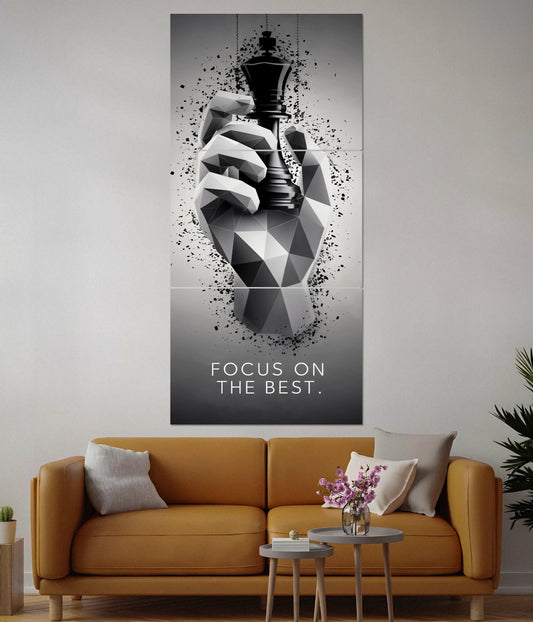 Focus on the Best – Motivational Split Poster - Everanta