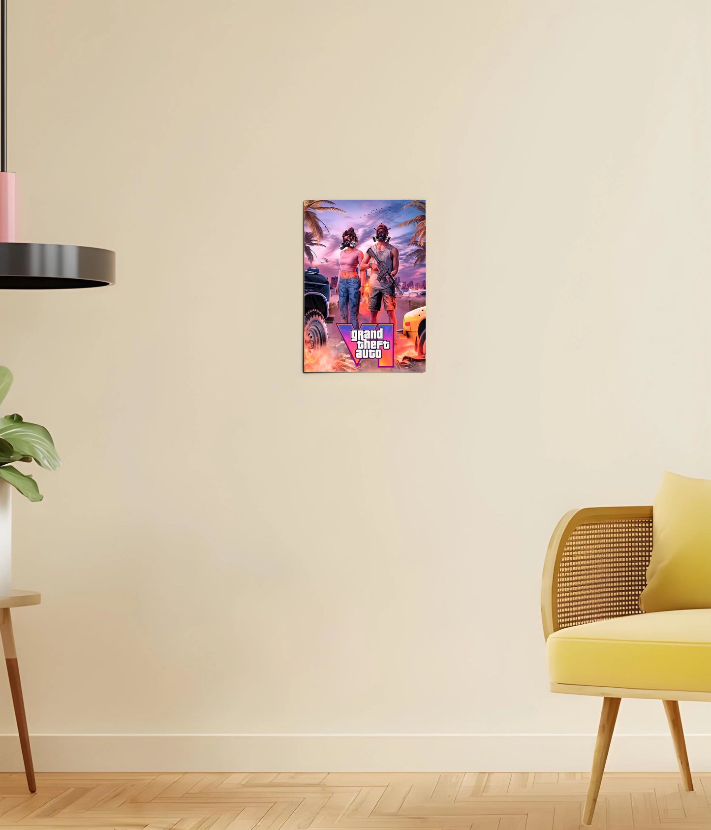 GTA 6 Official Style Gaming Poster A4 Size - Everanta