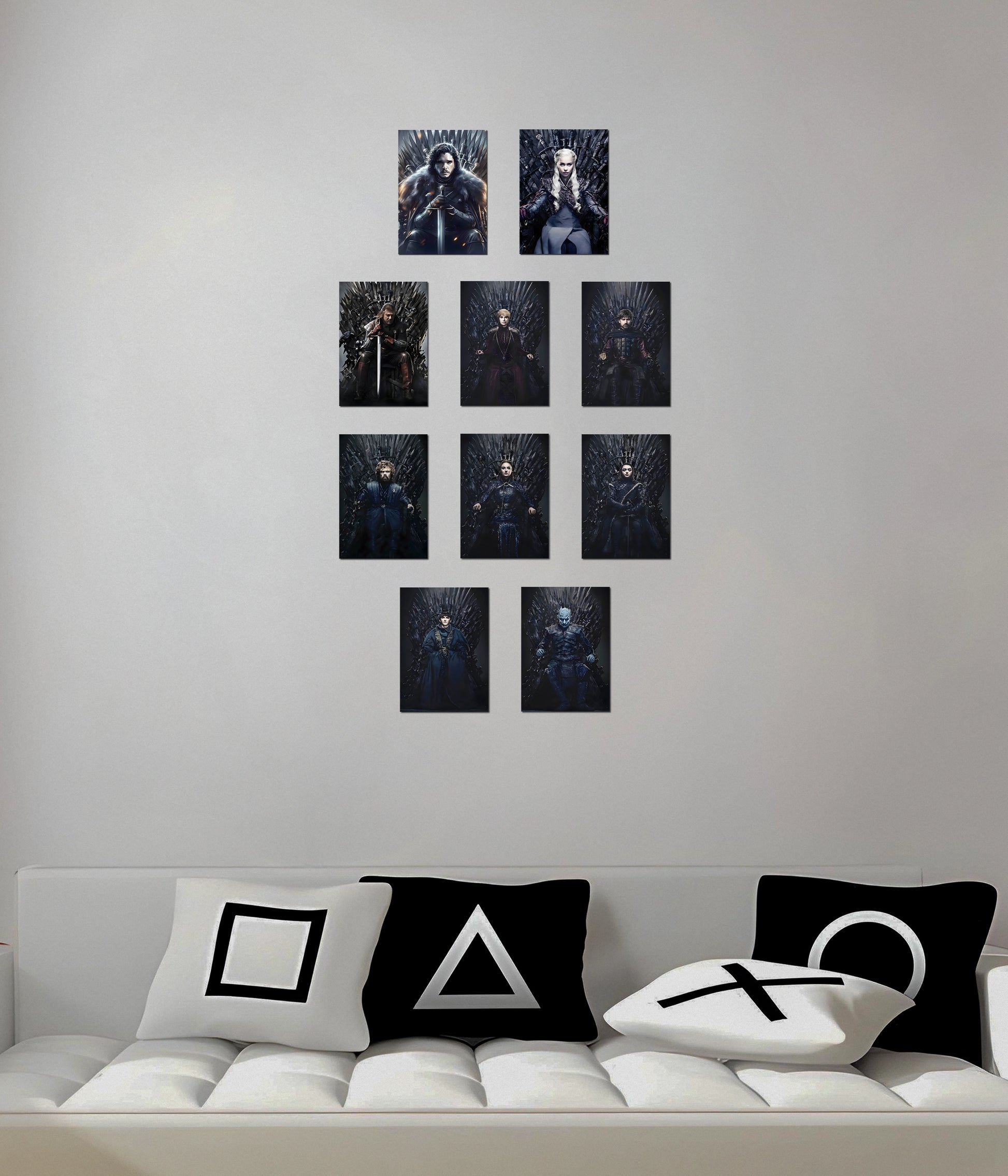 Game of Thrones 10 Poster Set — Westeros Characters Wall Posters - Everanta
