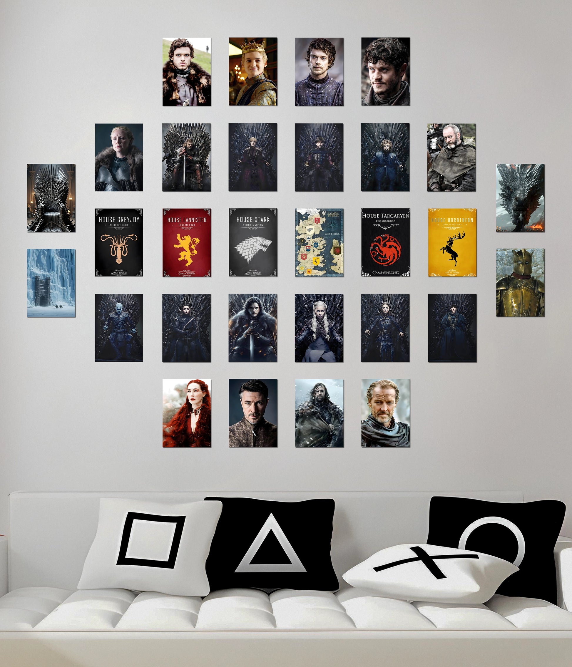 Game of Thrones 30 Poster Set — Westeros Characters Wall Posters - Everanta