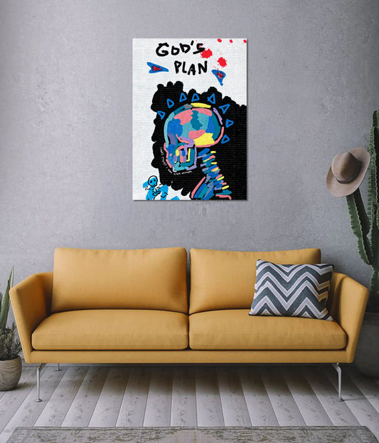 God’s Plan | Abstract Aesthetic Wall Poster on Wall - Everanta