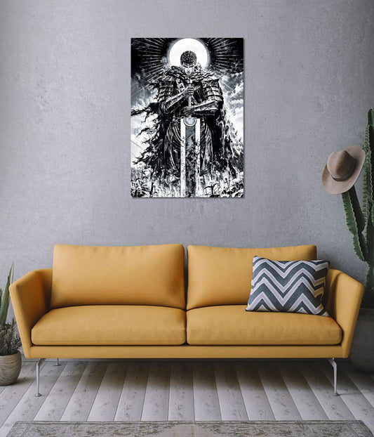 Guts Berserker Moonlight Anime Wall Poster on Wall - Everanta