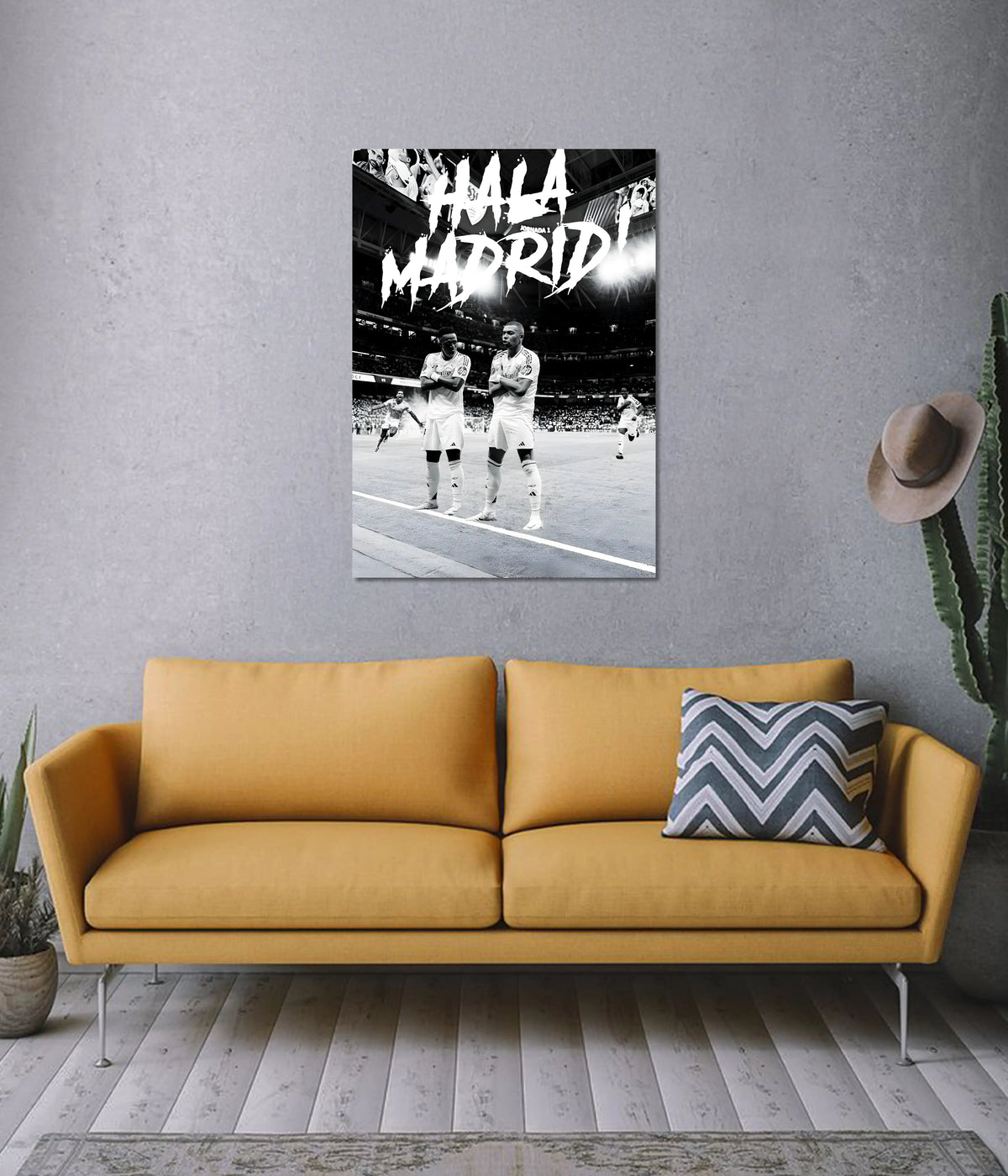 Hala Madrid Celebration Wall Poster on Wall - Everanta