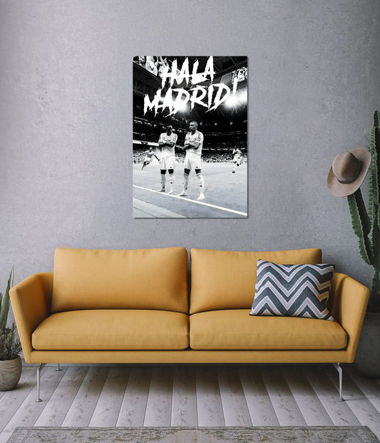 Hala Madrid Celebration Wall Poster on Wall - Everanta