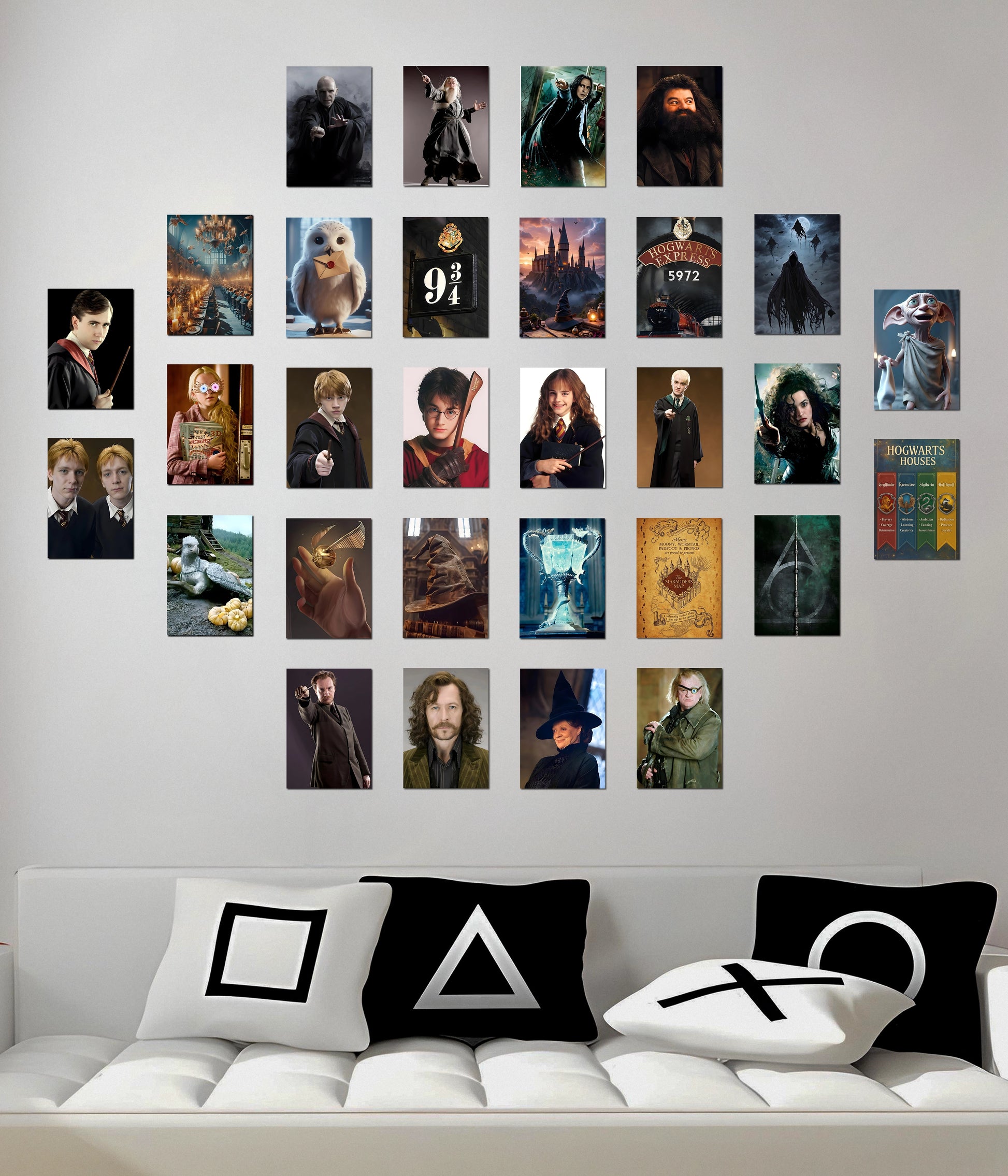 Harry Potter 30 Poster Set — Magical Posters of Hogwarts & Wizards - Everanta