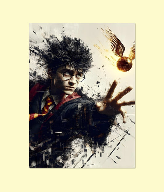 Harry Potter & The Golden Snitch – Magical Wall Poster Main Image - Everanta
