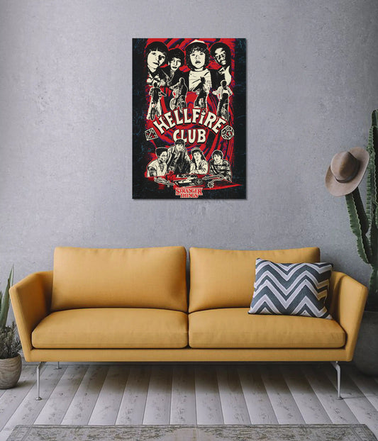 Hellfire Club Stranger Things Poster on Wall - Everanta