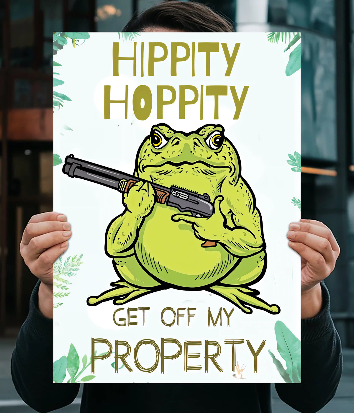 Hippity Hoppity – Get Off My Property Funny Poster Main Image - Everanta