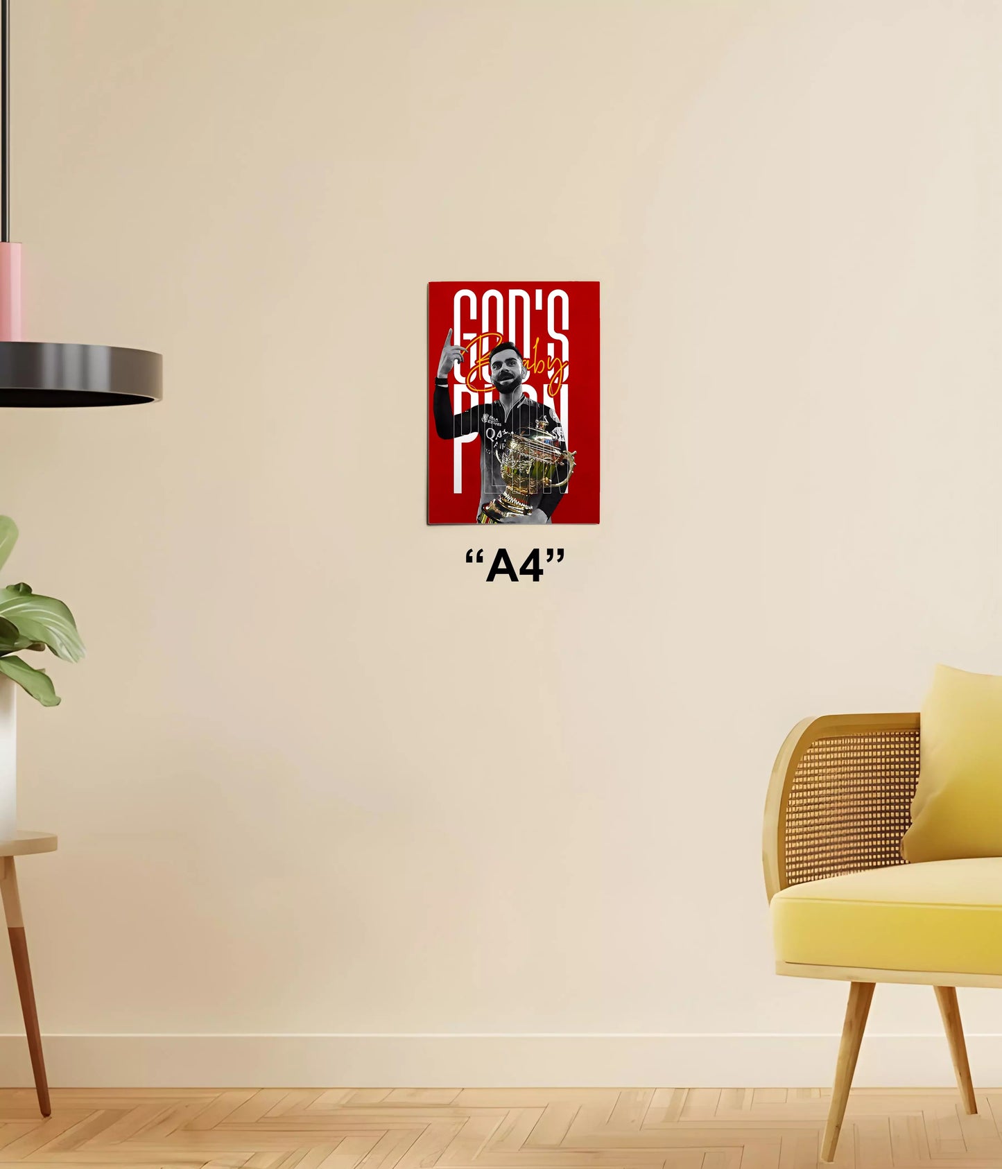 IPL 2025 Victory - Virat Kohli Poster A4 Size - Everanta