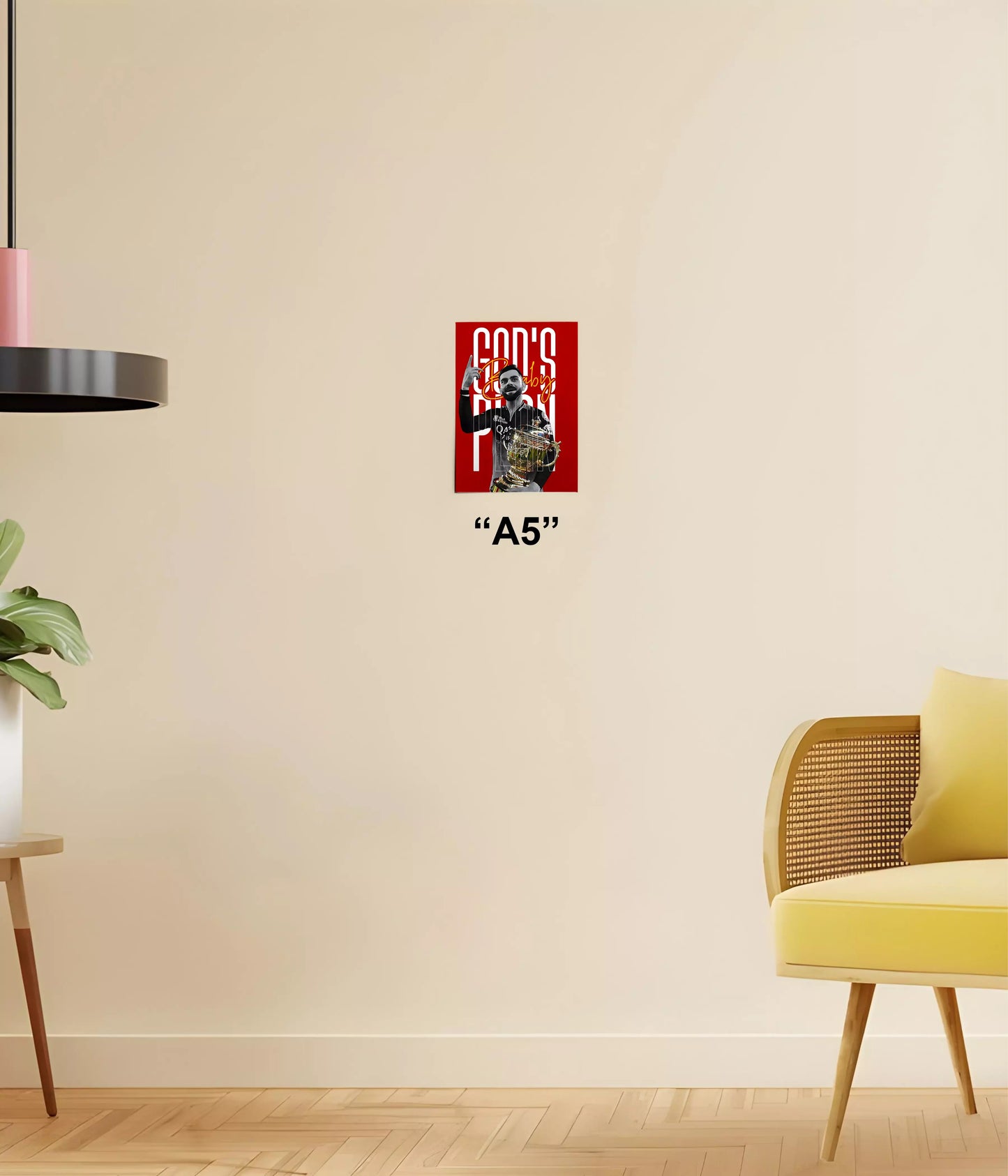 IPL 2025 Victory - Virat Kohli Poster A5 Size - Everanta