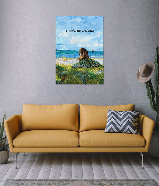 I Have No Enemies Peaceful Anime Wall Poster on Wall - Everanta