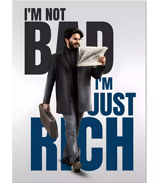 I'm Not Bad, I'm Just Rich – Lucky Bhaskar Poster Main Image - Everanta