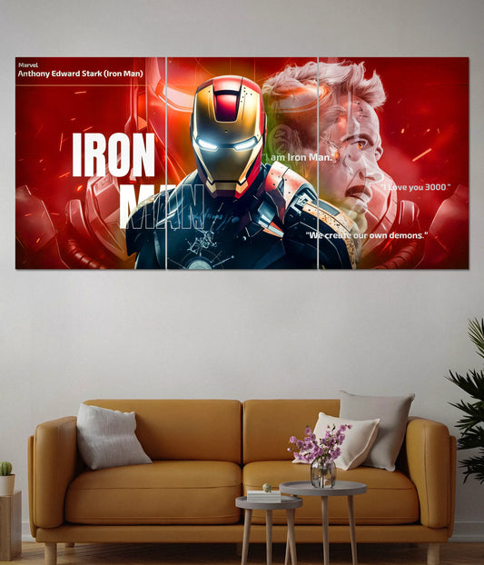 Iron Man – I Love You 3000 Split Poster - Everanta