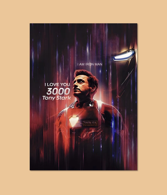 Iron Man "I Love You 3000" Tribute Poster Main Image - Everanta