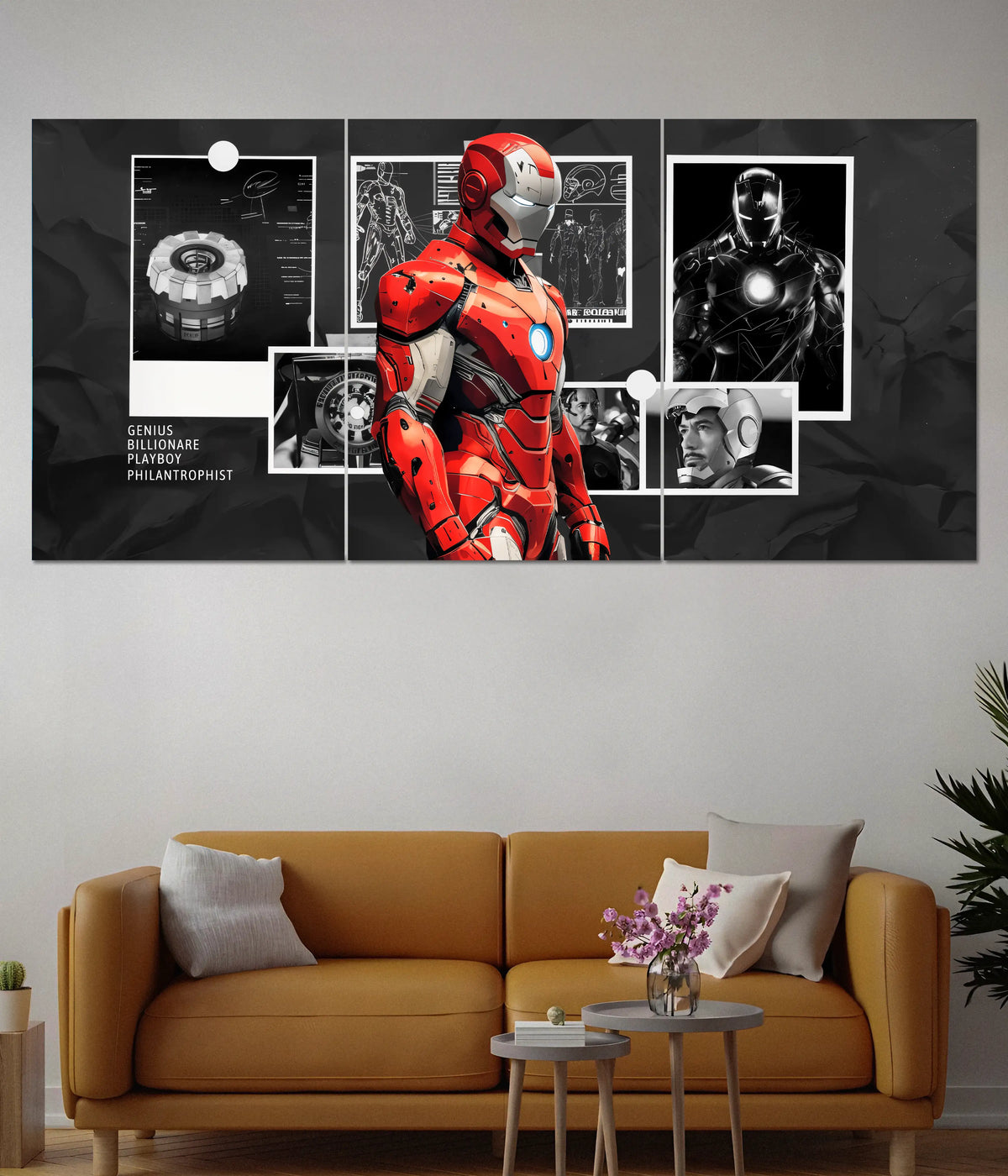 Iron Man Suit Split Poster - Everanta