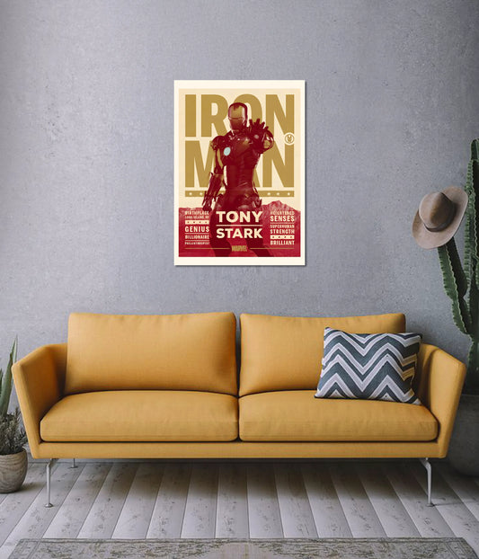 Iron Man Wall Poster – Tony Stark Genius Billionaire Marvel Art on Wall - Everanta