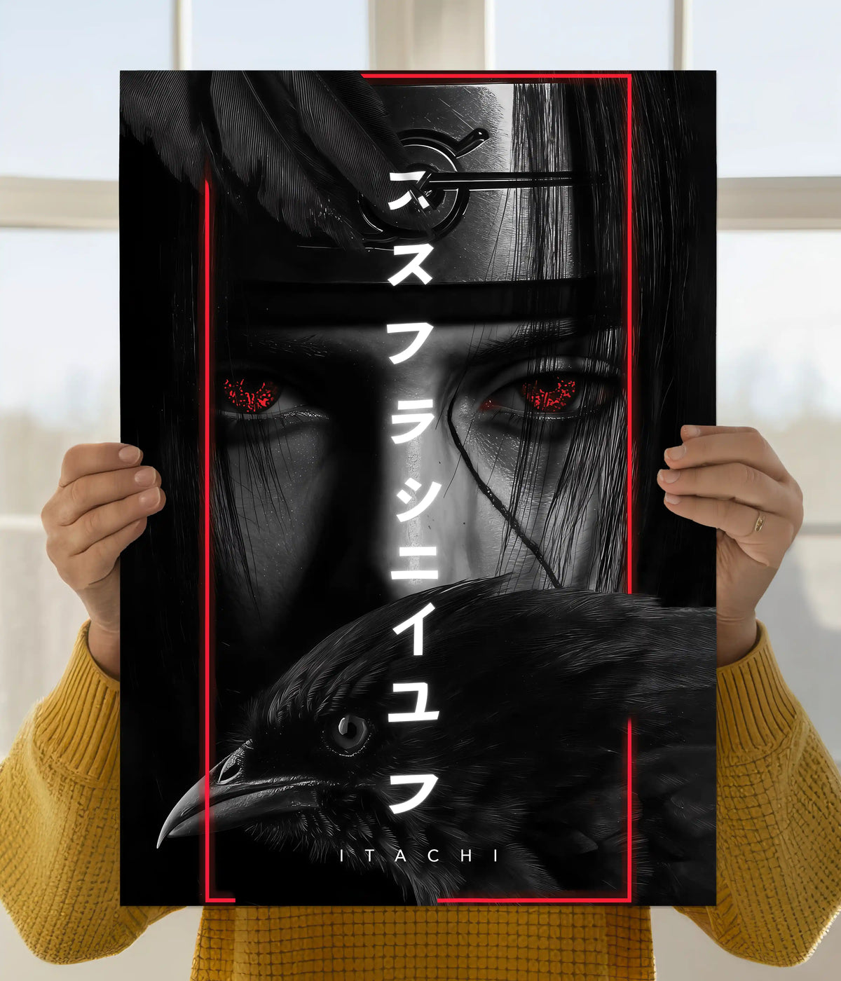 Itachi’s Last Gaze – Crow Naruto Poster Main Image - Everanta