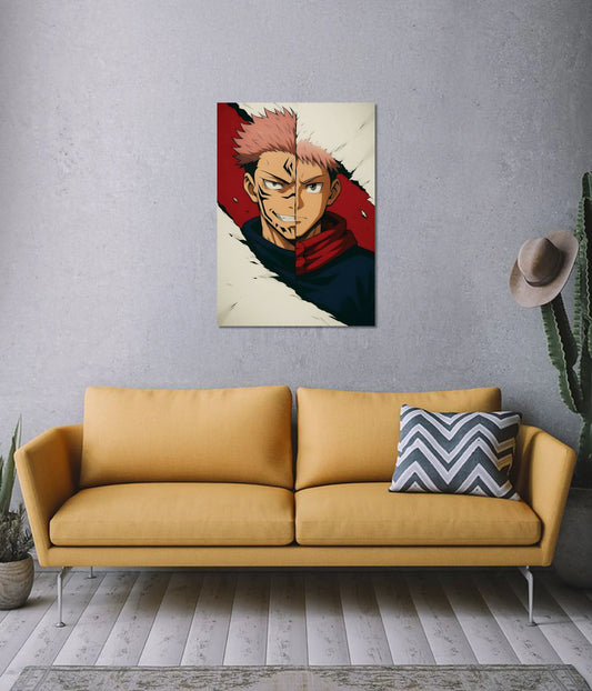 Itadori & Sukuna Duality – Jujutsu Kaisen Wall Poster in Living Room - Everanta